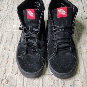 Vans Old School Retro SK8 High Top Black Suede Sneakers Size 11
